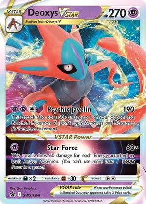 Deoxys VSTAR - SWSH268 SWSH268/307 - SWSH Sword & Shield Promo Cards Holofoil - Poke-Collect