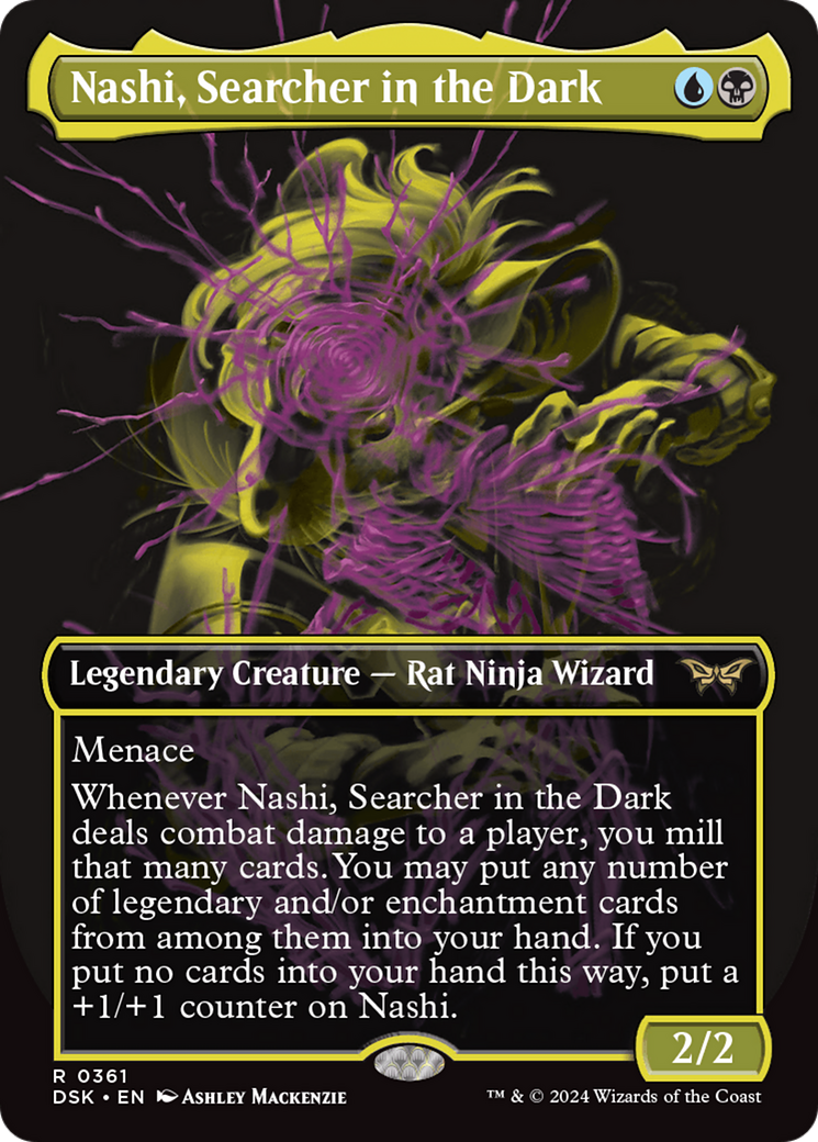 Nashi, Searcher in the Dark (DSK-361) - Duskmourn: House of Horror (Borderless) Foil - Poke-Collect