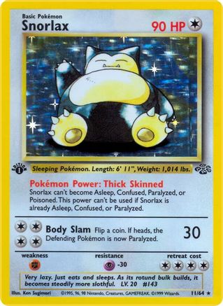 Snorlax 11/64 - Jungle Unlimited Holofoil - Poke-Collect