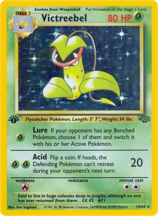 Victreebel 14/64 - Jungle 1st Edition Holofoil - Poke-Collect