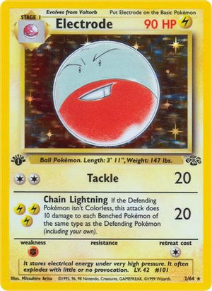 Electrode (2) 2/64 - Jungle Unlimited Holofoil - Poke-Collect