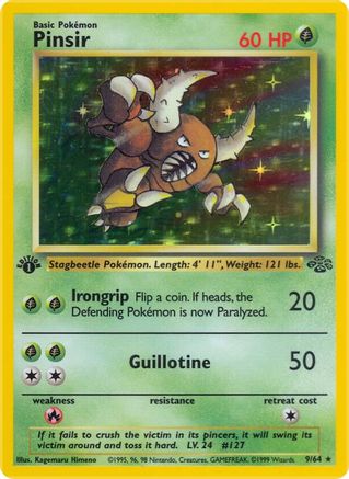 Pinsir (9) 9/64 - Jungle Unlimited Holofoil - Poke-Collect