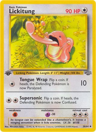 Lickitung 38/64 - Jungle 1st Edition - Poke-Collect