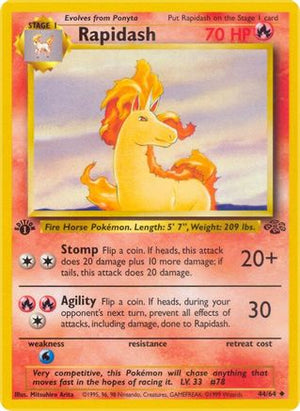 Rapidash 44/64 - Jungle 1st Edition - Poke-Collect