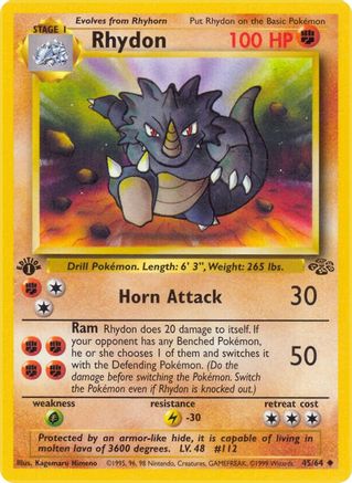 Rhydon 45/64 - Jungle Unlimited - Poke-Collect