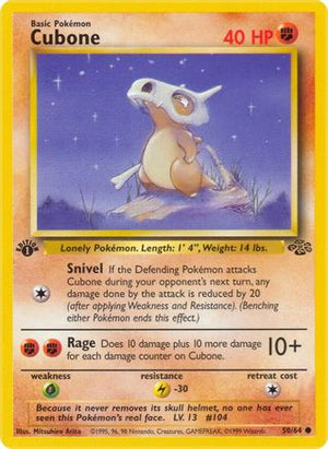 Cubone 50/64 - Jungle 1st Edition - Poke-Collect