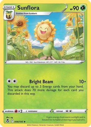 Sunflora 6/195 - Silver Tempest - Poke-Collect