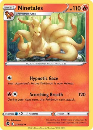 Ninetales 18/195 - SWSH12 Silver Tempest Reverse Holofoil - Poke-Collect