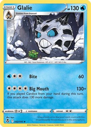 Glalie 42/195 - SWSH12 Silver Tempest - Poke-Collect