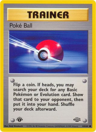 Poke Ball 64/64 - Jungle 1st Edition - Poke-Collect