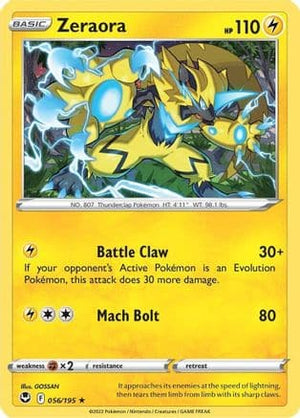 Zeraora 56/195 - Silver Tempest Reverse Holofoil