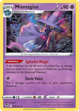 Mismagius 64/195 - SWSH12 Silver Tempest - Poke-Collect