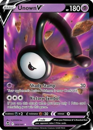 Unown V 65/195 - Silver Tempest Holofoil - Poke-Collect
