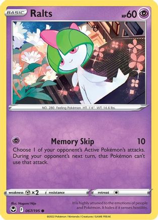 Ralts 67/195 - SWSH12 Silver Tempest - Poke-Collect