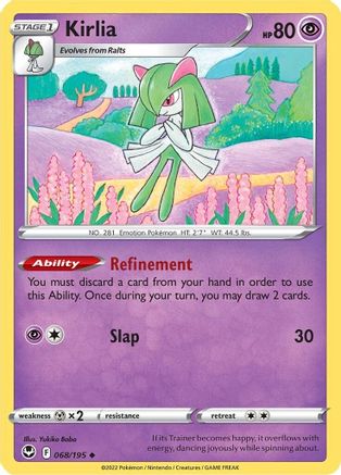 Kirlia 68/195 - SWSH12 Silver Tempest Reverse Holofoil - Poke-Collect