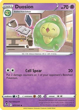 Duosion 77/195 - SWSH12 Silver Tempest - Poke-Collect