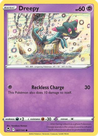 Dreepy 87/195 - SWSH12 Silver Tempest Reverse Holofoil - Poke-Collect