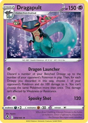 Dragapult 89/195 - SWSH12 Silver Tempest Reverse Holofoil - Poke-Collect