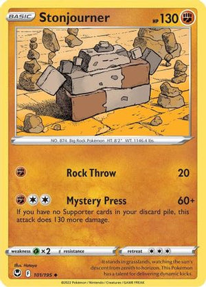 Stonjourner 101/195 - Silver Tempest - Poke-Collect