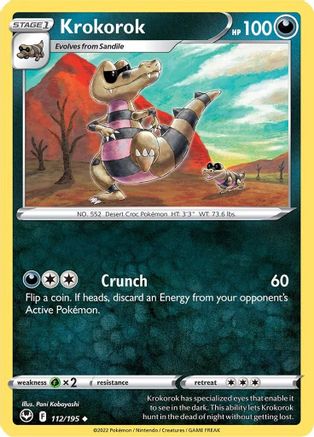 Krokorok 112/195 - SWSH12 Silver Tempest - Poke-Collect