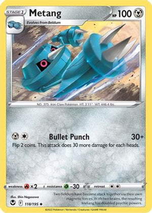 Metang 118/195 - SWSH12 Silver Tempest - Poke-Collect