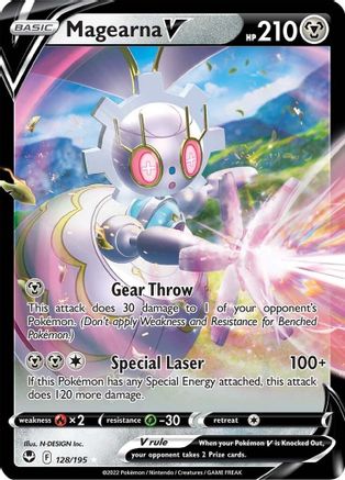 Magearna V 128/195 - SWSH12 Silver Tempest Holofoil - Poke-Collect