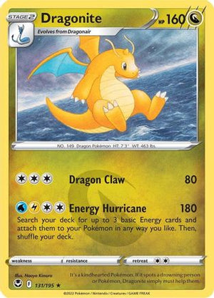Dragonite 131/195 - SWSH12 Silver Tempest Reverse Holofoil - Poke-Collect