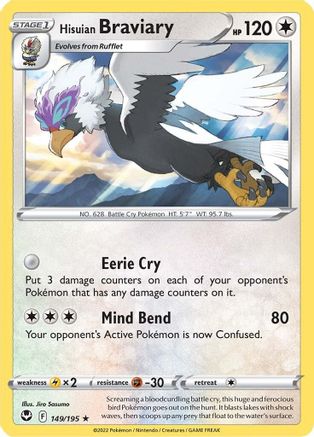 Hisuian Braviary 149/195 - SWSH12 Silver Tempest - Poke-Collect