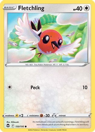 Fletchling 150/195 - SWSH12 Silver Tempest - Poke-Collect