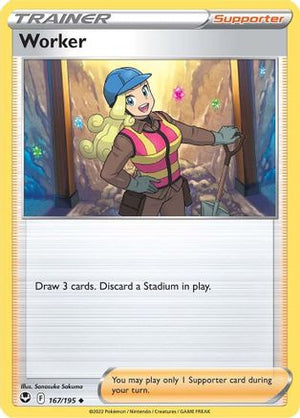 Worker 167/195 - Silver Tempest - Poke-Collect