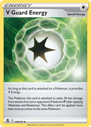 V Guard Energy 169/195 - Silver Tempest Reverse Holofoil - Poke-Collect