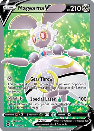 Magearna V (Full Art) 182/195 - SWSH12 Silver Tempest Holofoil - Poke-Collect