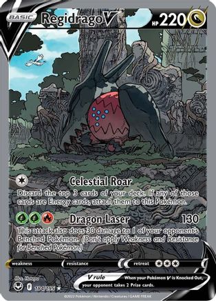 Regidrago V (Alternate Full Art) 184/195 - SWSH12 Silver Tempest Holofoil - Poke-Collect