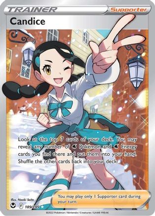 Candice (Full Art) 189/195 - SWSH12 Silver Tempest Holofoil - Poke-Collect