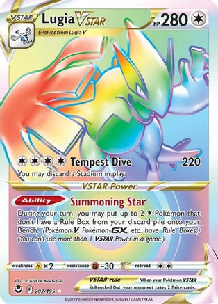 Lugia VSTAR (Secret) (202) 202/195 - SWSH12 Silver Tempest Holofoil - Poke-Collect