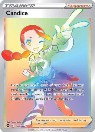 Candice (Secret) 204/195 - SWSH12 Silver Tempest Holofoil - Poke-Collect