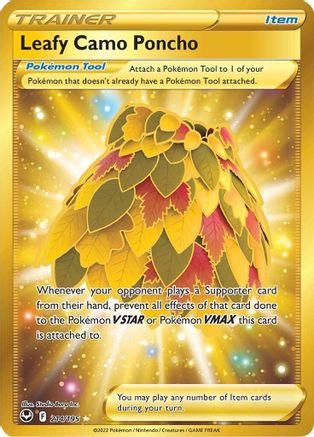 Leafy Camo Poncho (Secret) 214/195 - SWSH12 Silver Tempest Holofoil - Poke-Collect