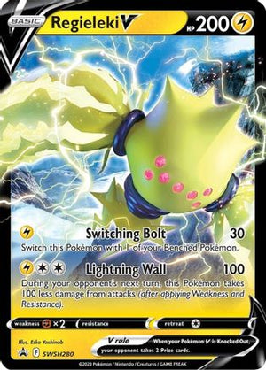 Regieleki V - SWSH280 SWSH280/307 - SWSH Sword & Shield Promo Cards Holofoil - Poke-Collect