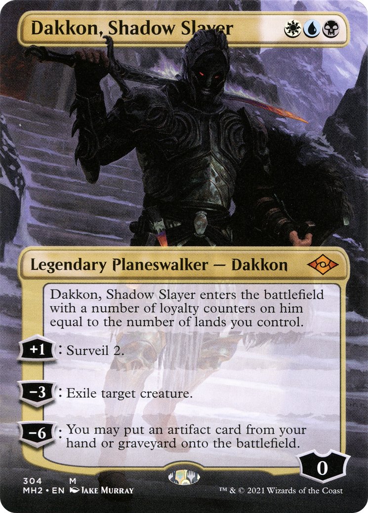 Dakkon, Shadow Slayer (MH2-304) - Modern Horizons 2 (Borderless) - Poke-Collect