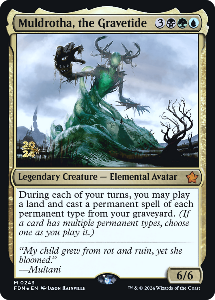 Muldrotha, the Gravetide (PRE-243) - Foundations Promos Foil - Poke-Collect