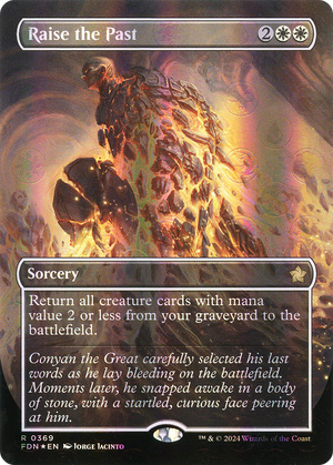 Raise the Past (FDN-369) - Foundations (Borderless) Foil - Poke-Collect