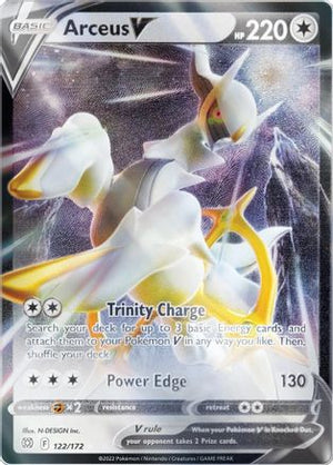 Arceus V - 122/172 (Metal Card) 122 - Miscellaneous Cards & Products Holofoil - Poke-Collect