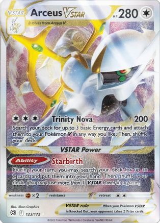 Arceus VSTAR - 123/172 (Metal Card) 123 - Miscellaneous Cards & Products Holofoil - Poke-Collect