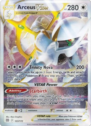Arceus VSTAR - 123/172 (Metal Card) 123 - Miscellaneous Cards & Products Holofoil - Poke-Collect