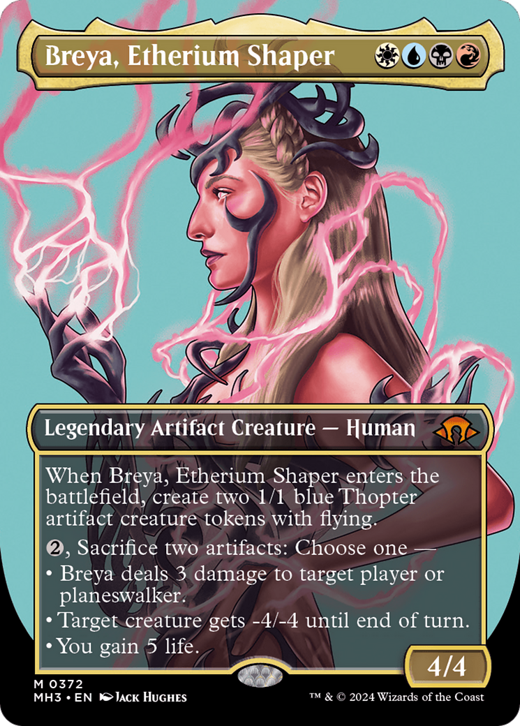 Breya, Etherium Shaper (Borderless) (MH3-372) - Modern Horizons 3 (Borderless) Foil - Poke-Collect