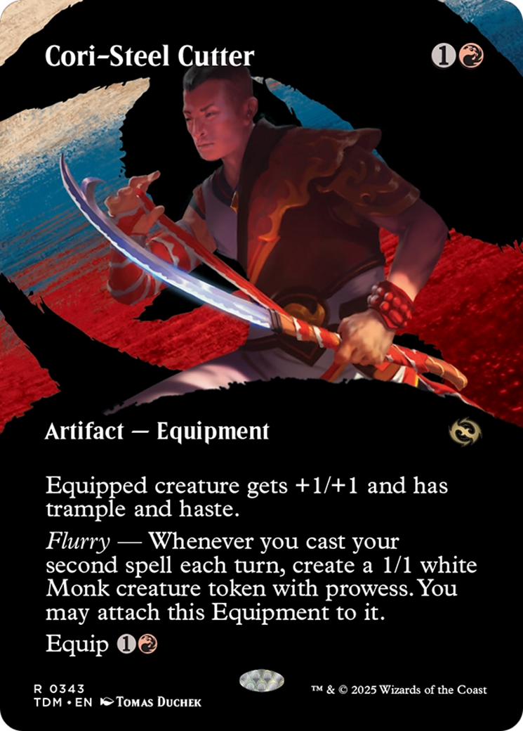Cori-Steel Cutter (TDM-343) - Tarkir: Dragonstorm: (Showcase) (Borderless) Foil - Poke-Collect