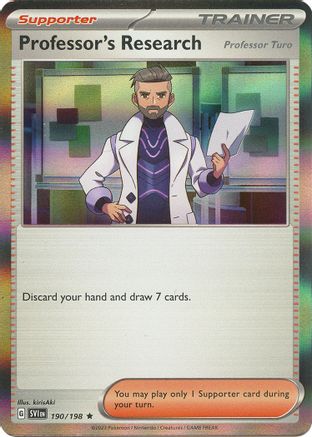 Professor's Research - 190/198 190 - SV01 Scarlet & Violet Base Set Reverse Holofoil - Poke-Collect