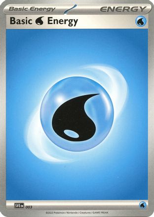 Basic Water Energy - 003 3 - SVE Scarlet & Violet Energies - Poke-Collect