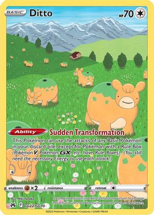 Ditto GG22/70 - Crown Zenith Galarian Gallery Holofoil - Poke-Collect