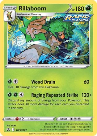 Rillaboom - SWSH277 SWSH277/307 - SWSH Sword & Shield Promo Cards Holofoil - Poke-Collect